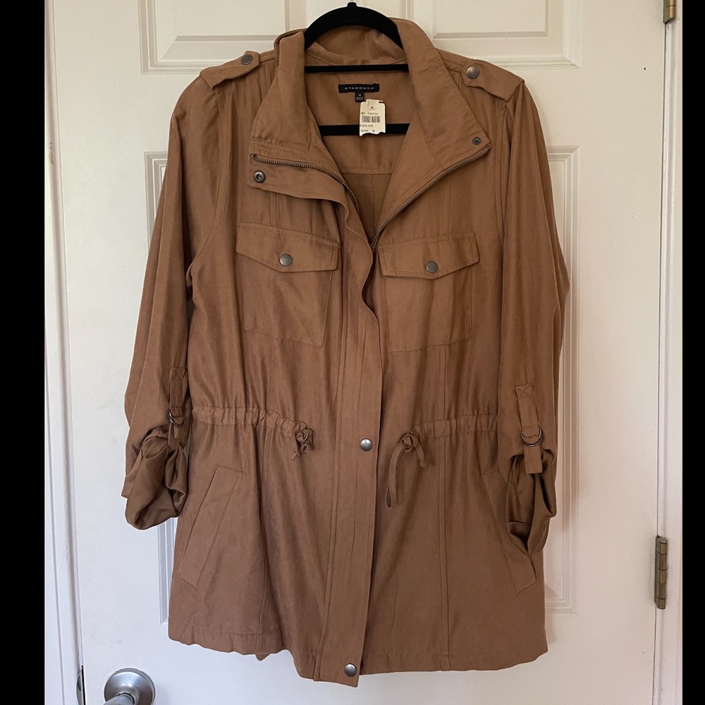 Staccato Brown Military Jacket